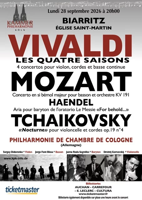 Concert Chambre Philarmonique Cologne