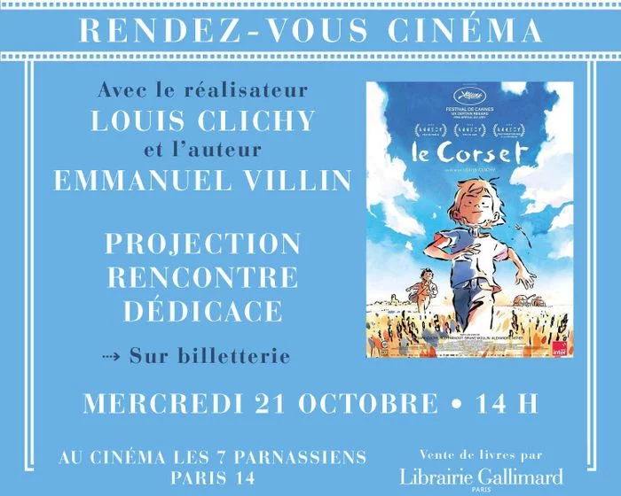 Rendez-vous cinéma avec le réalisateur Louis Clichy et l'auteur Emmanuel Villin au Cinéma les 7 Parnassiens