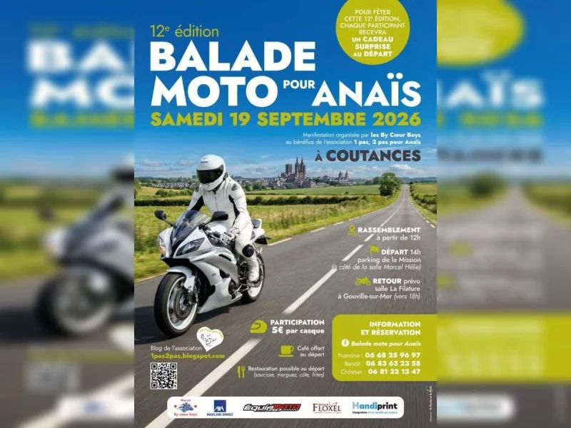 12e balade à moto pour Anaïs