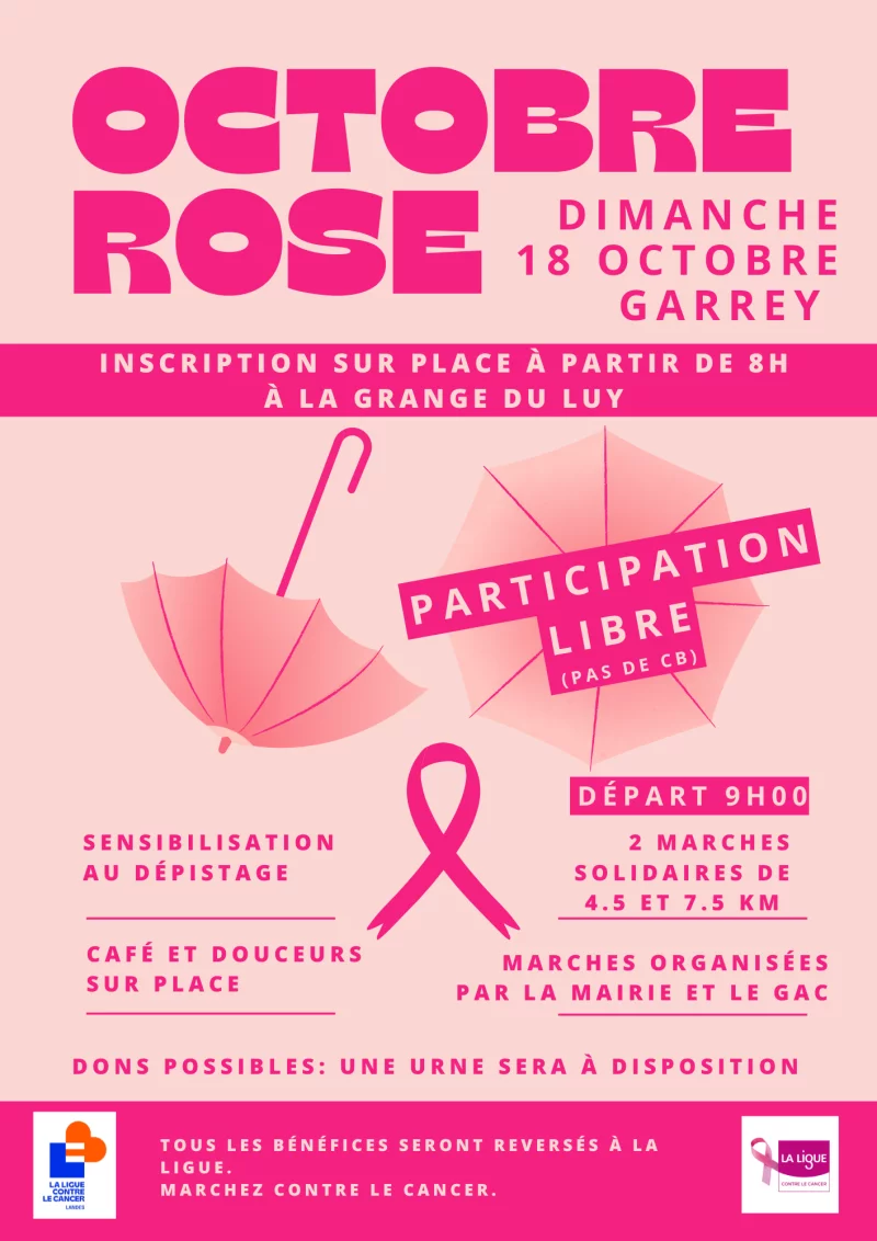 Octobre rose à Garrey