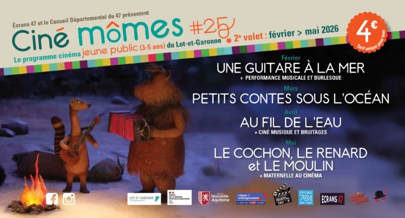 Ciné-Mômes "Le cochon, le renard & le moulin" au cinéma Rex
