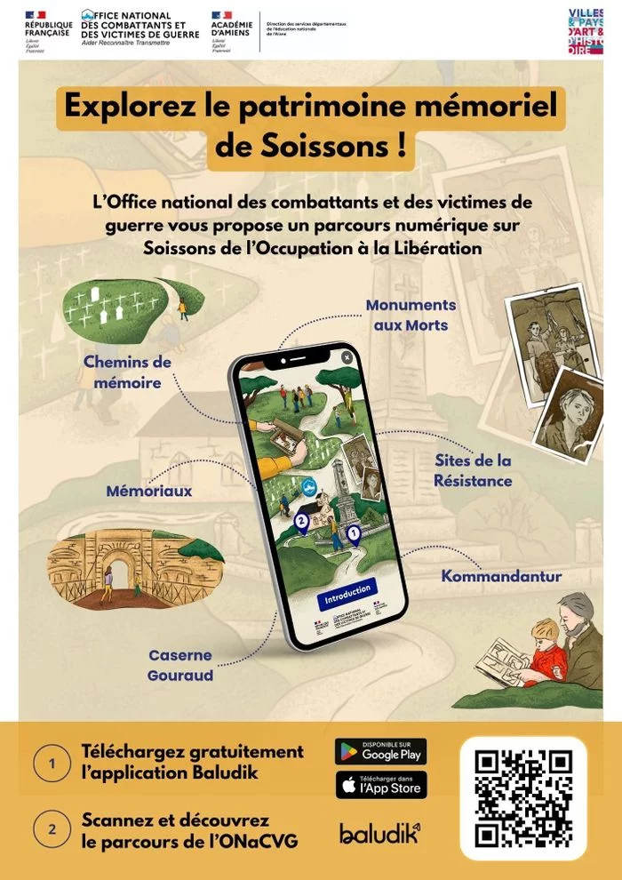 Parcours Baludik : Soissons de l'Occupation à la Libération