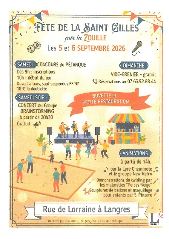 12e vide-greniers de la Zouille à Langres