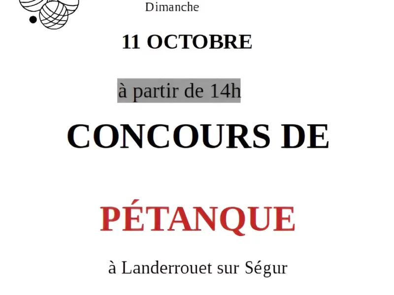 Concours de pétanque