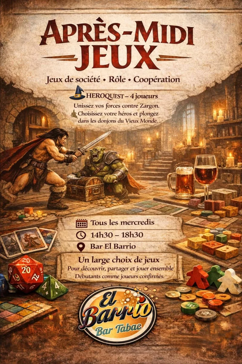APRÈS-MIDI JEUX DE SOCIÉTE