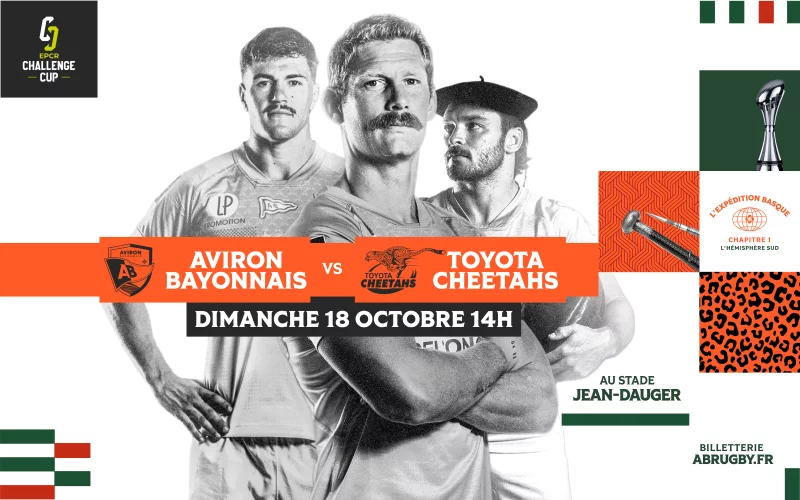 Challenge Cup : Aviron Bayonnais VS Toyota Cheetahs