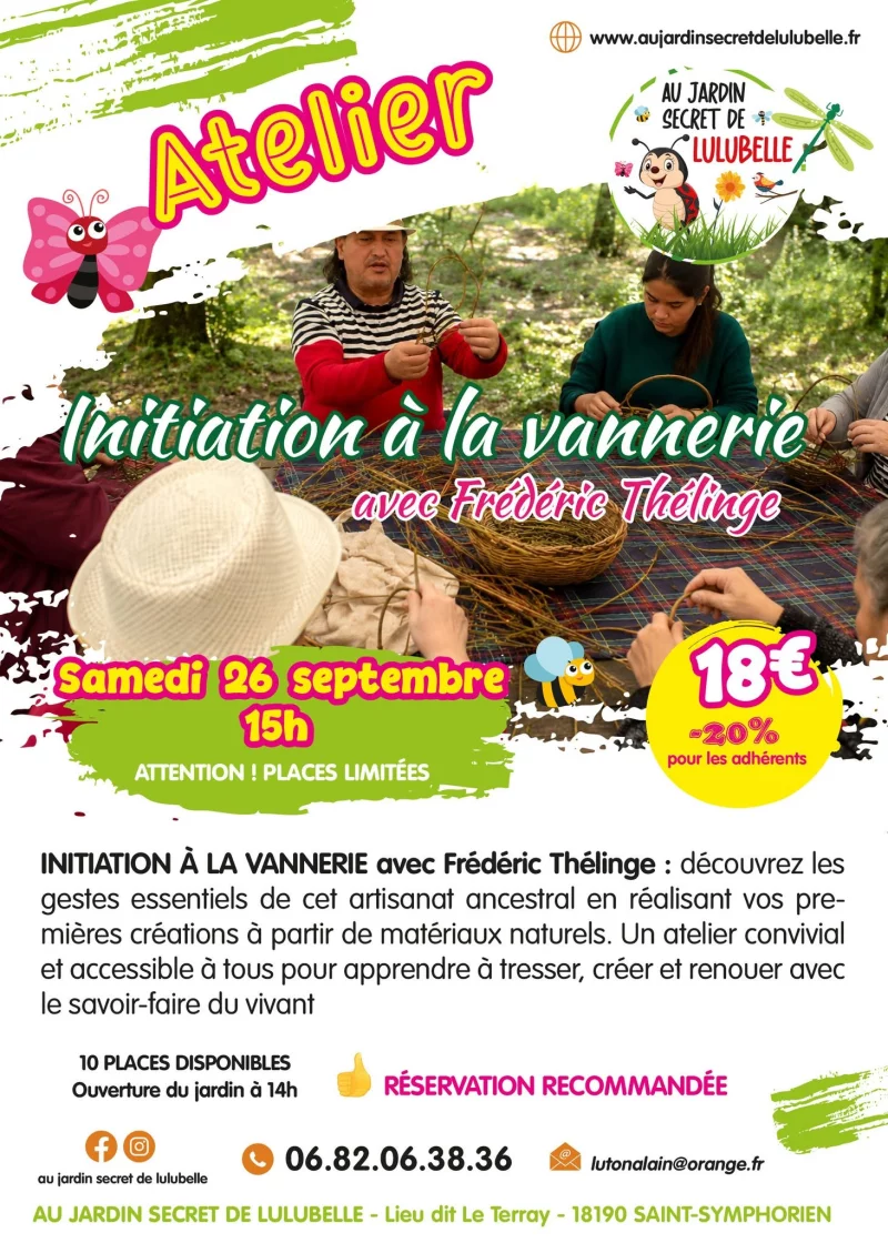 Atelier initiation à la vannerie avec Frédéric Thélinge