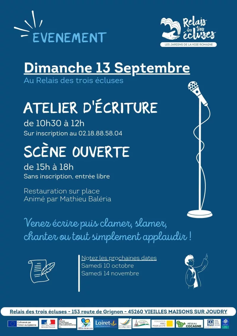Atelier d'écriture et scène ouverte