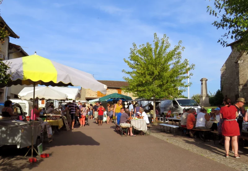 Marché fermier semi-nocturne à Oradour-sur-Vayres et concert gratuit