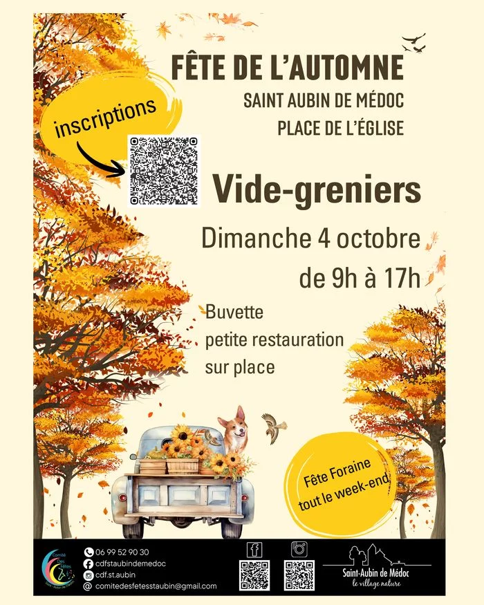 🍂 La Fête de l’Automne s’installe à Saint-Aubin de Médoc ! 🍁