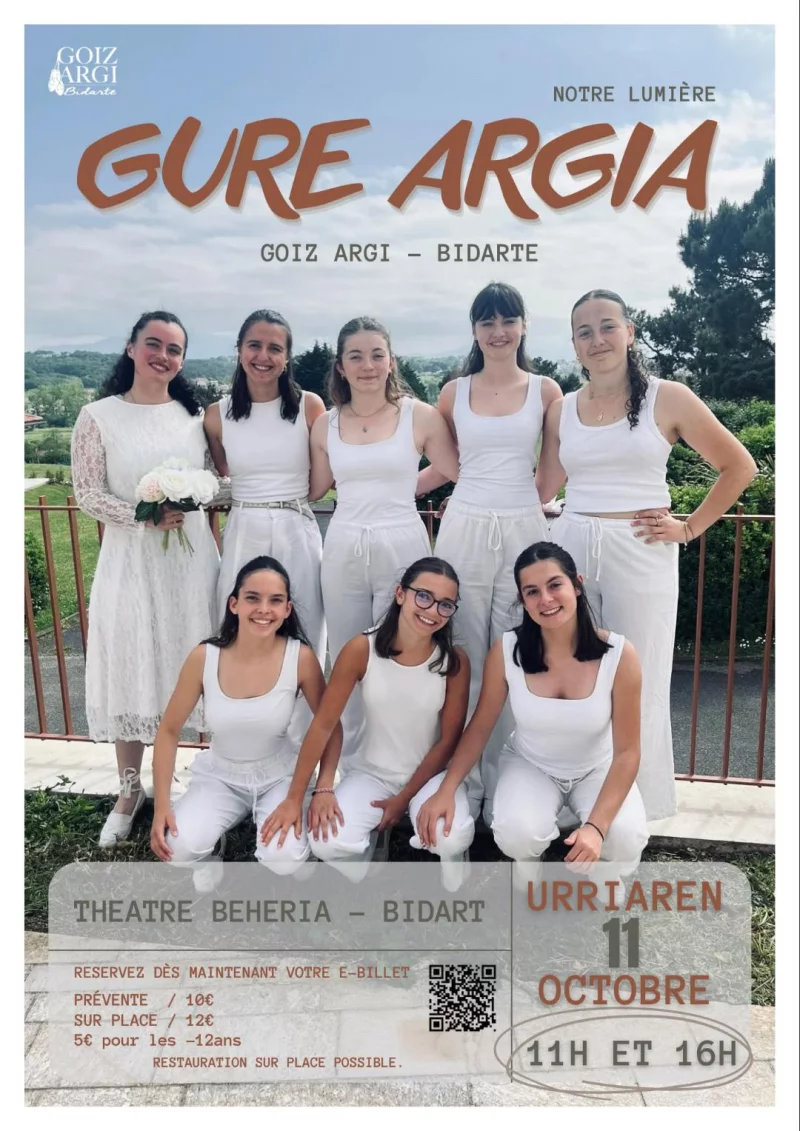 Spectacle de danses basques du groupe Goiz Argi