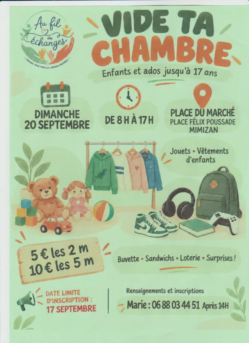 Vide ta chambre