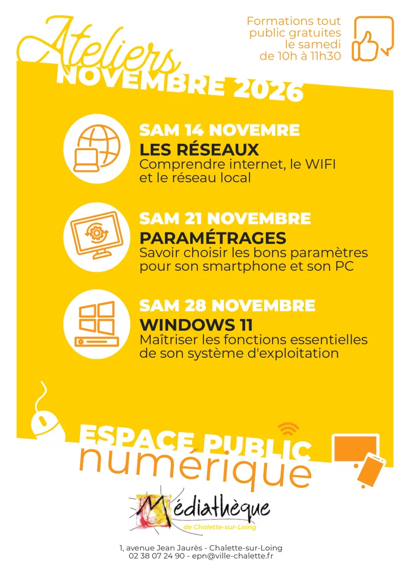 Formation tout public Paramétrage smartphone et PC