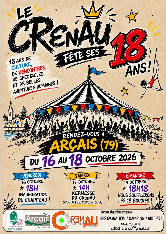 Les 18 ans du CRenAU à Arcais