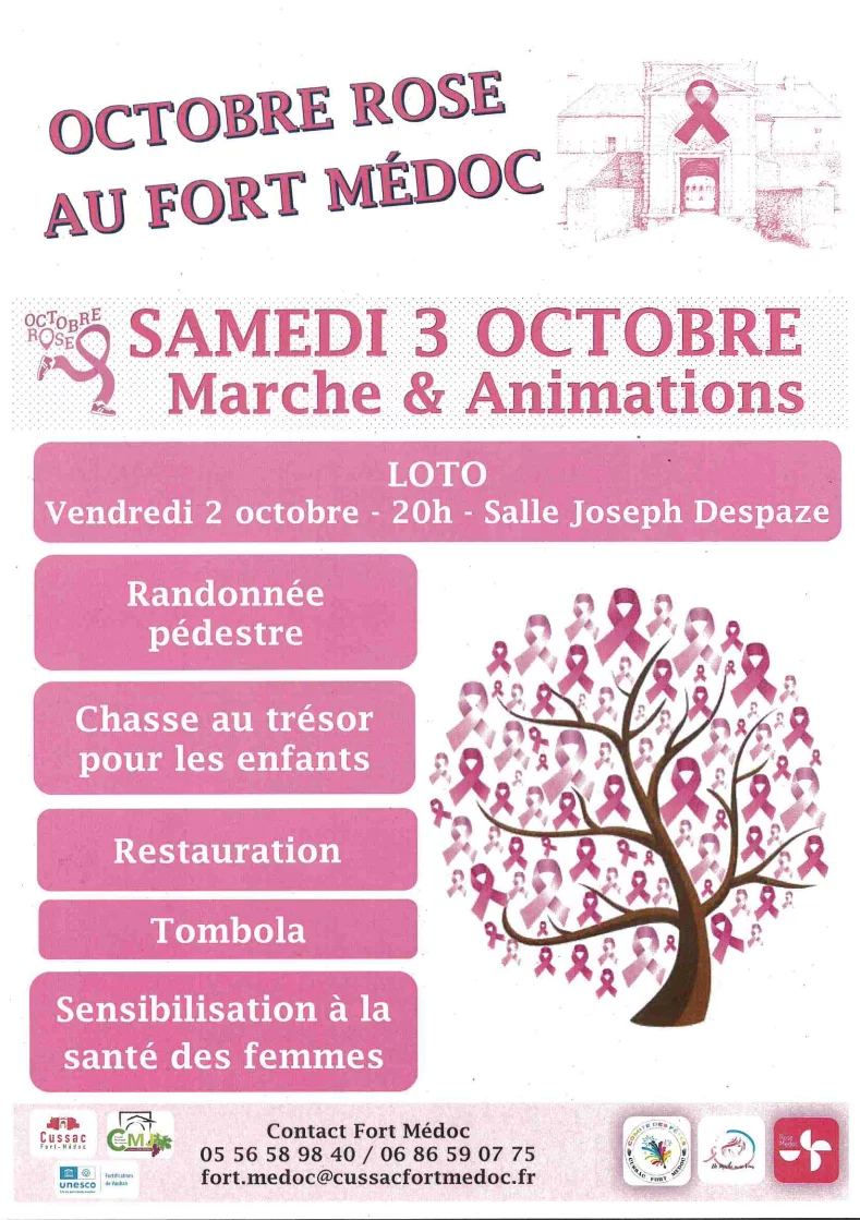 Octobre Rose à Cussac-Fort-Médoc