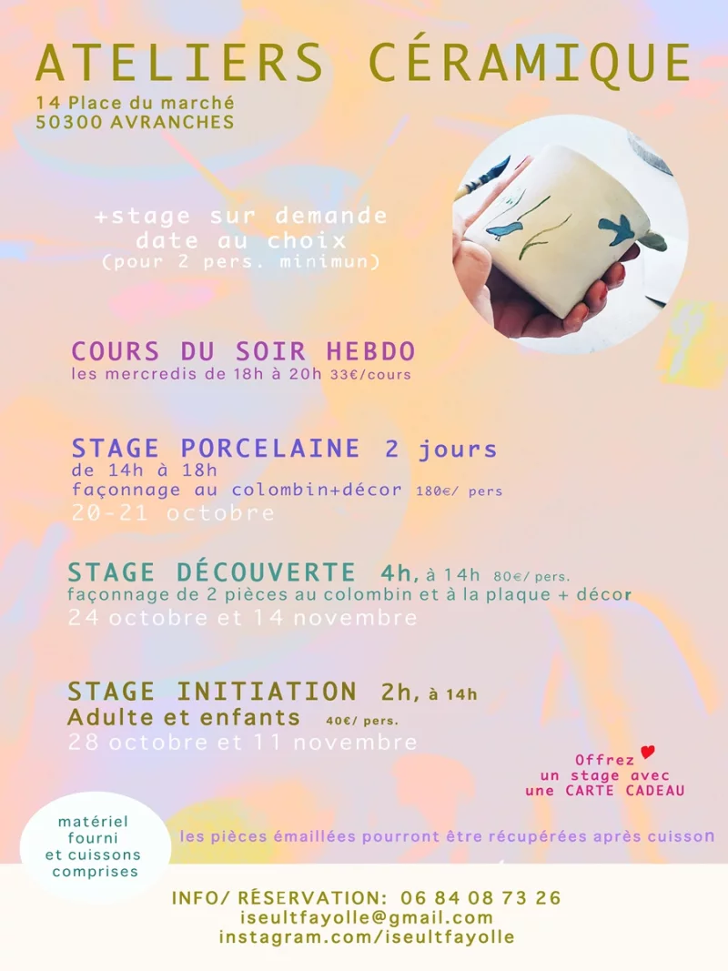 Stage porcelaine