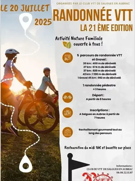 Rando des Boraldes VTT et pédestre, à Salgues
