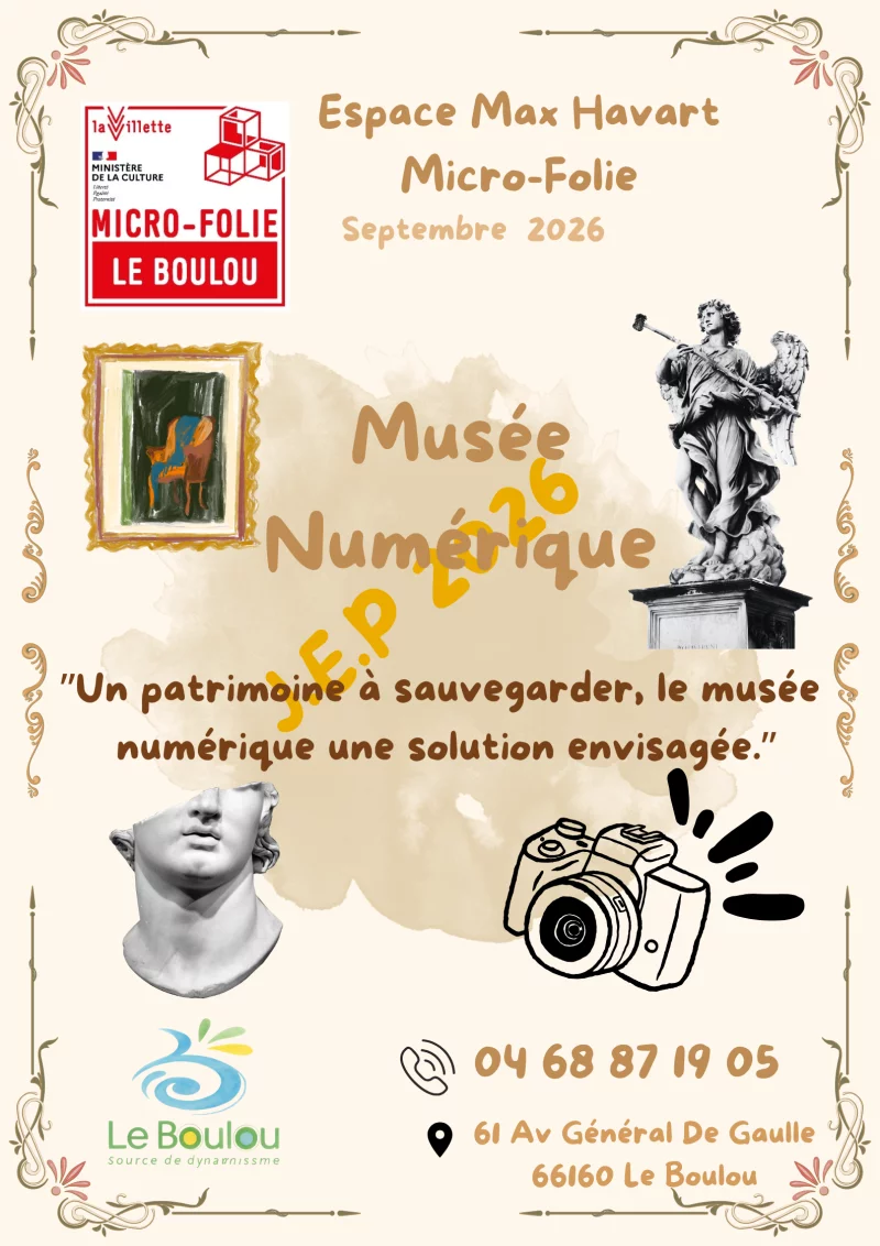 MUSÉE NUMÉRIQUE JEP 2026"UN PATRIMOINE À SAUVEGARDER, LE MUSÉE NUMÉRIQUE UNE SOLUTION ENVISAGÉE"