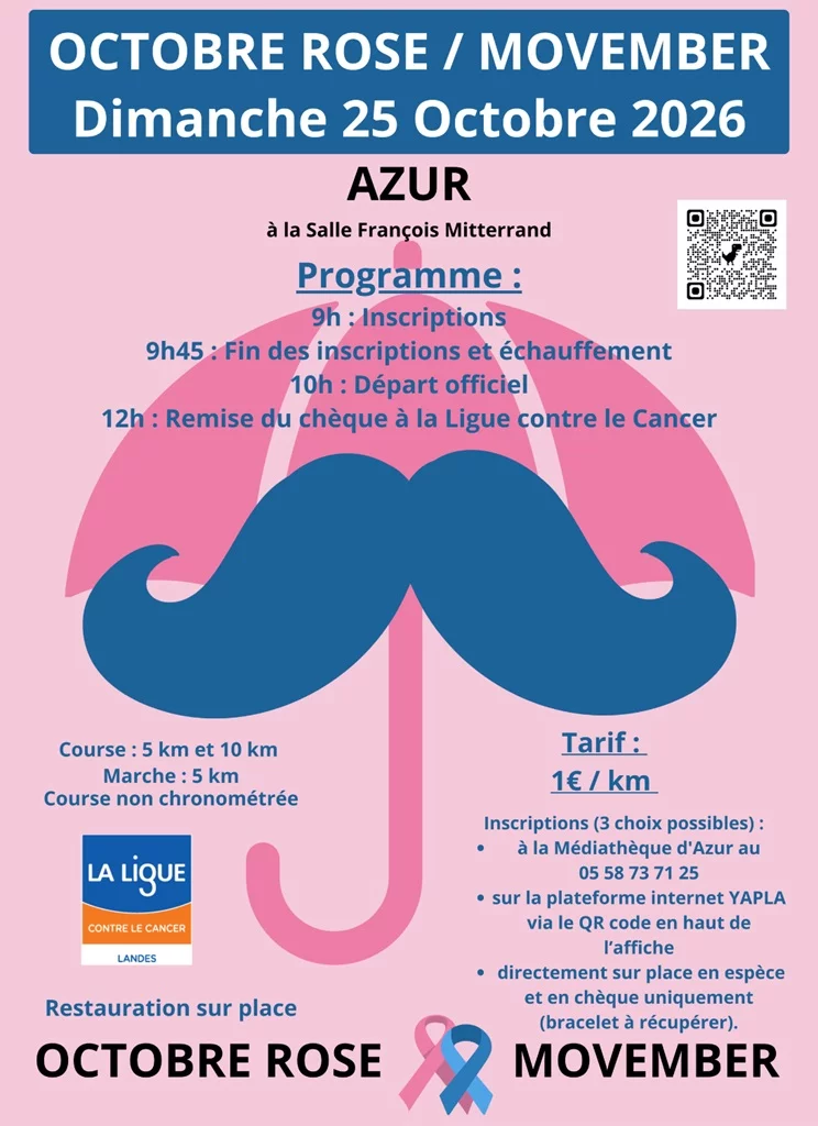 Octobre rose / Movember Azur 2026