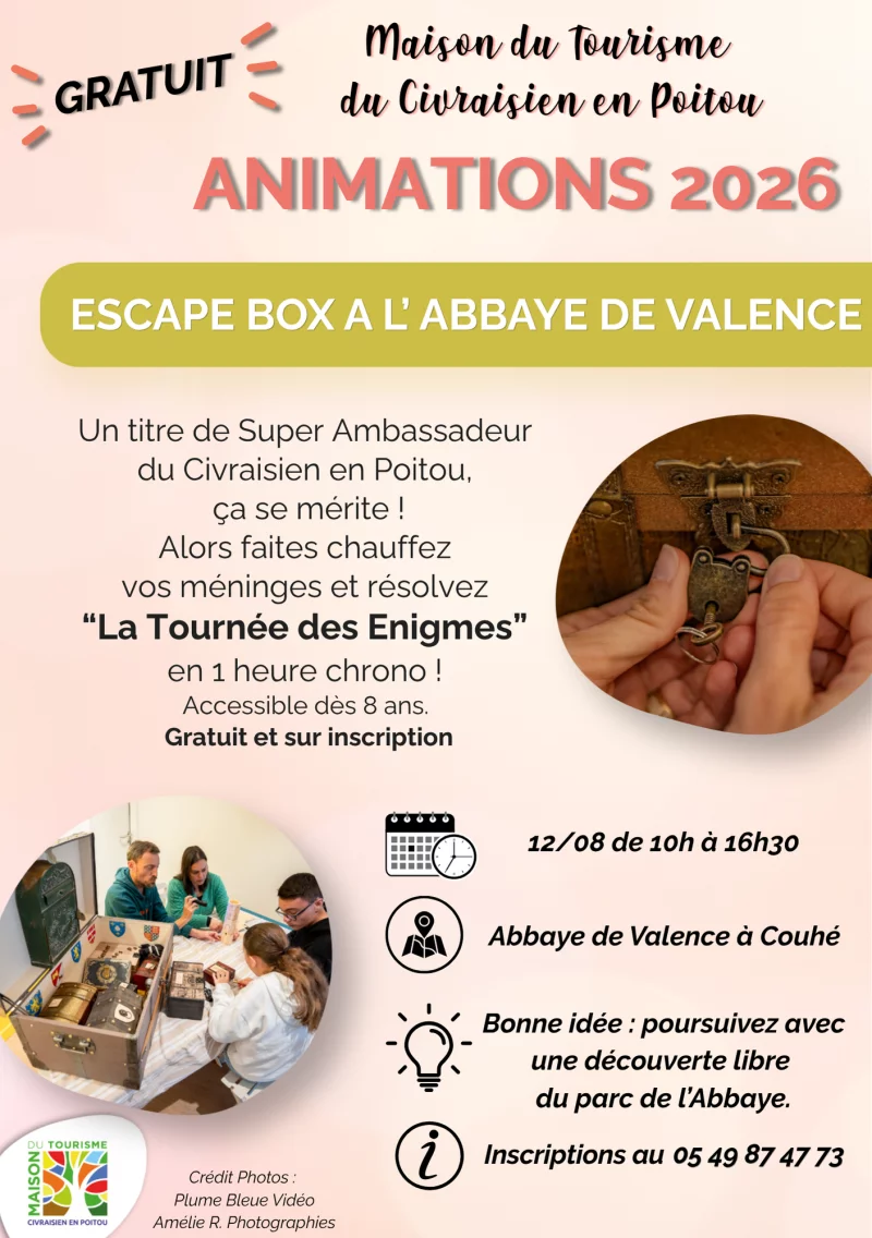 Escape Box à l'abbaye de Valence