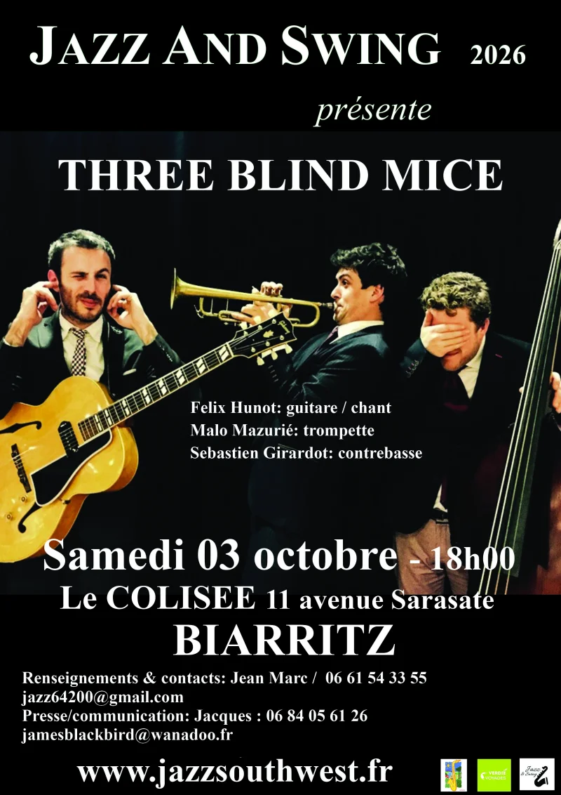 Three blond mice