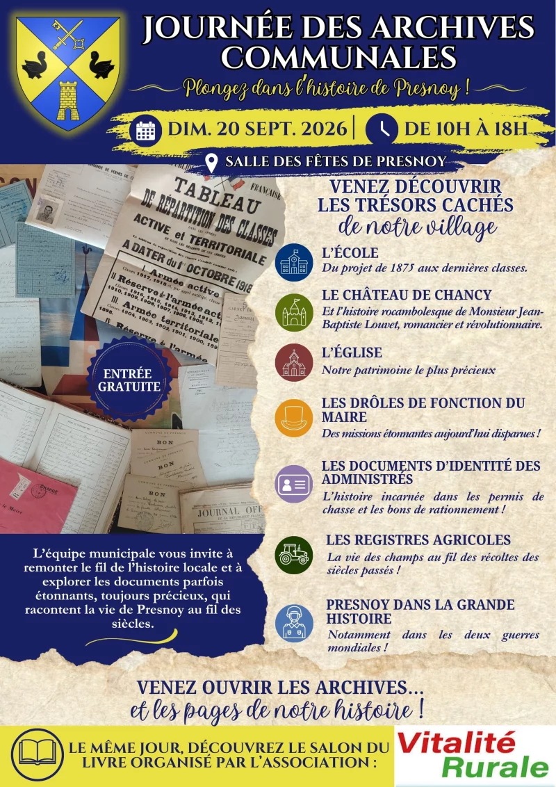 Journée des archives municipales et salon du livre spécial Histoire