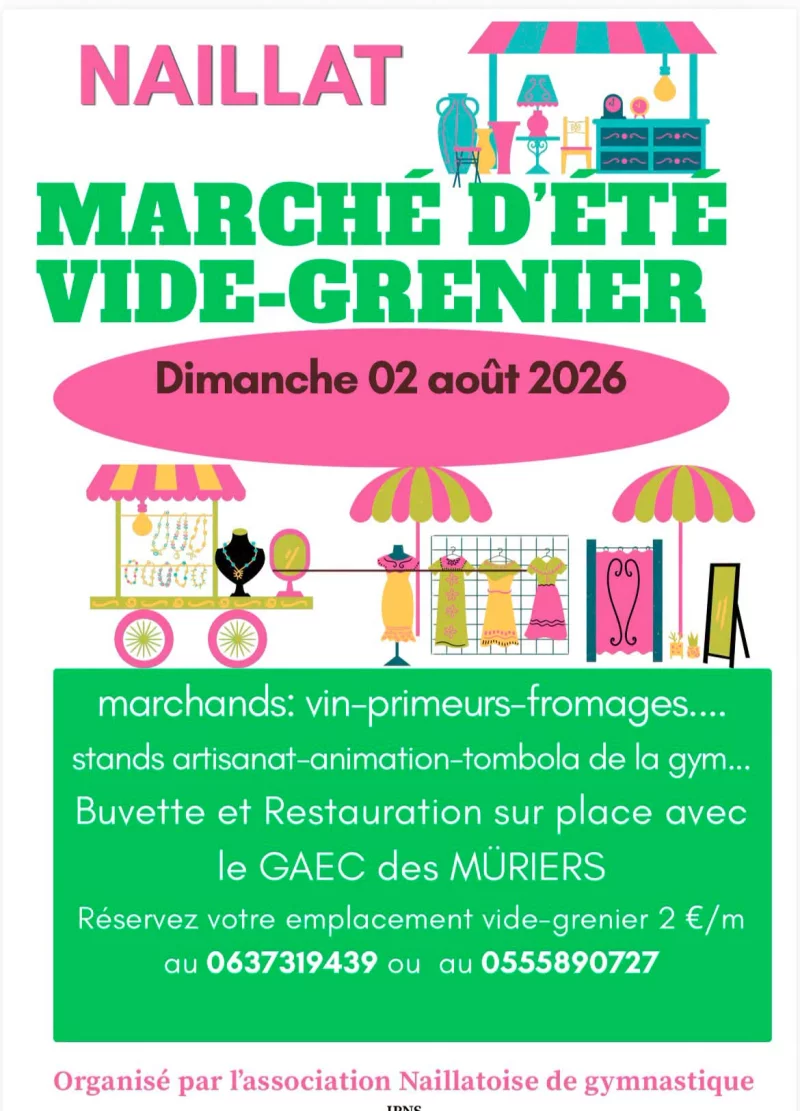 Marché d'été et vide grenier