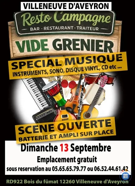 Vide-greniers spécial musique