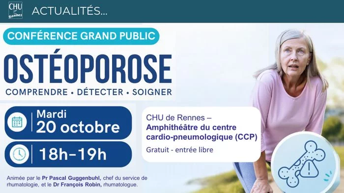 Conférence Santé : Mieux comprendre et prévenir l'ostéoporose