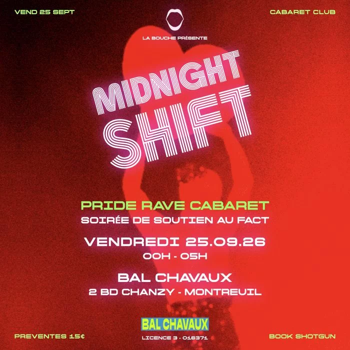 Soirée Midnight Shift - Pride Rave Cabaret