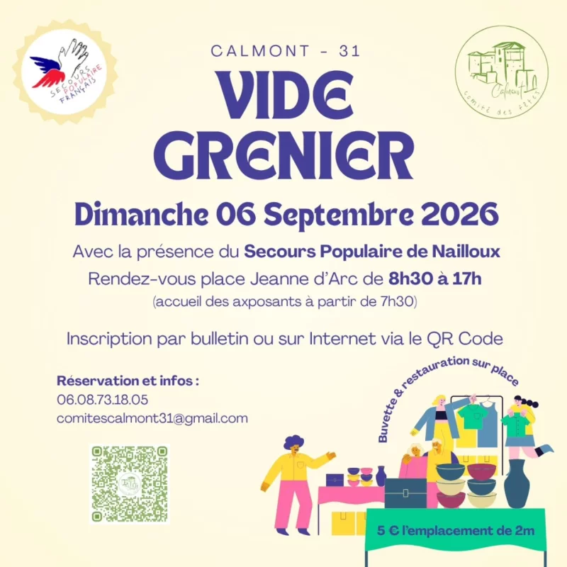 VIDE GRENIER À CALMONT