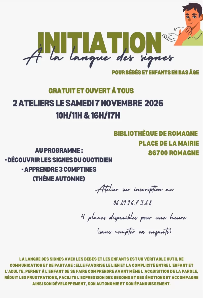 Initiation à la langue des signes