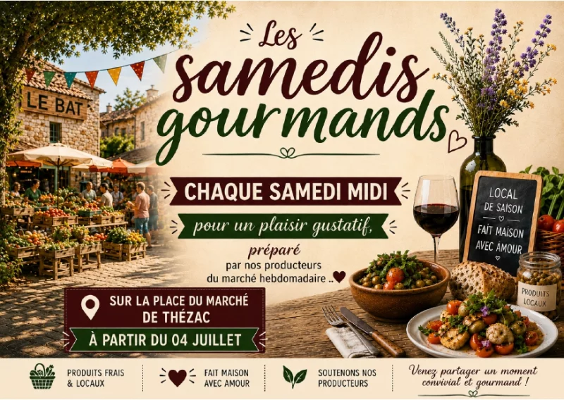 Les samedis gourmands du marché de Thézac