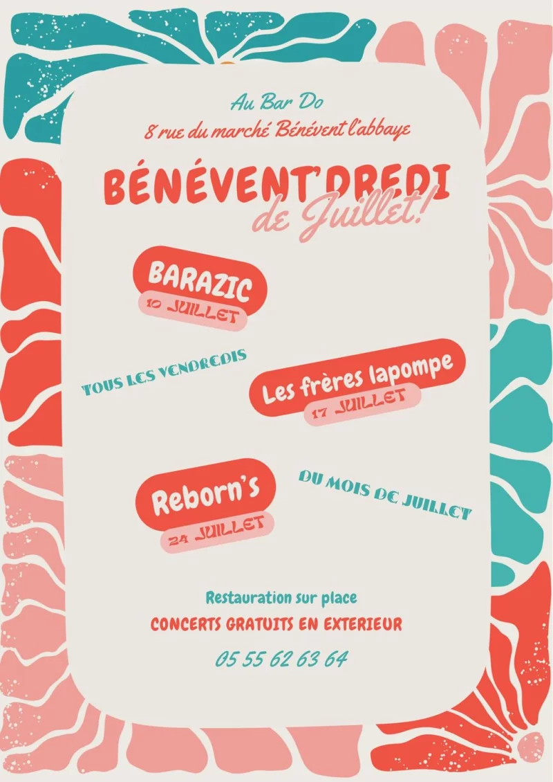 BénéventDredi : concert avec Les Fréres Lapompe