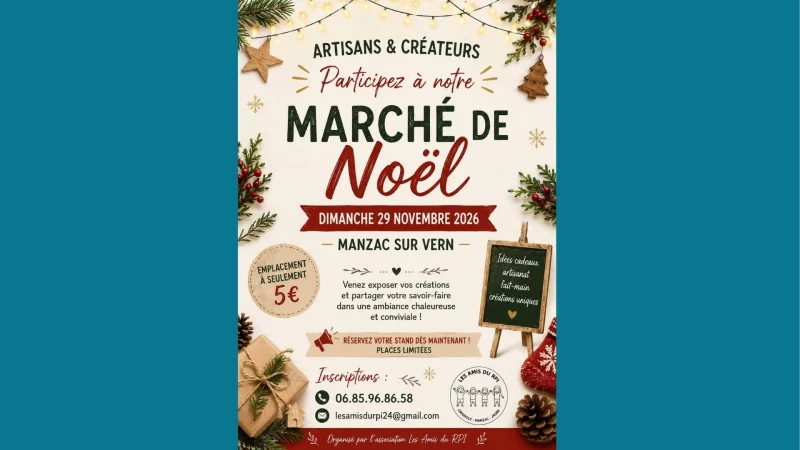 Marché de Noël à Manzac sur Vern