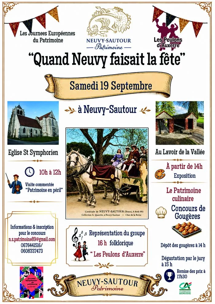 Quand Neuvy-Sautour faisait la fête et son patrimoine en péril