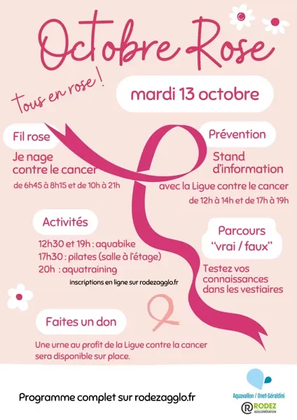 Tous en rose à Aquavallon !