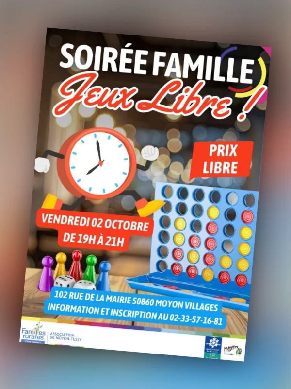 Soirée jeux de société en famille