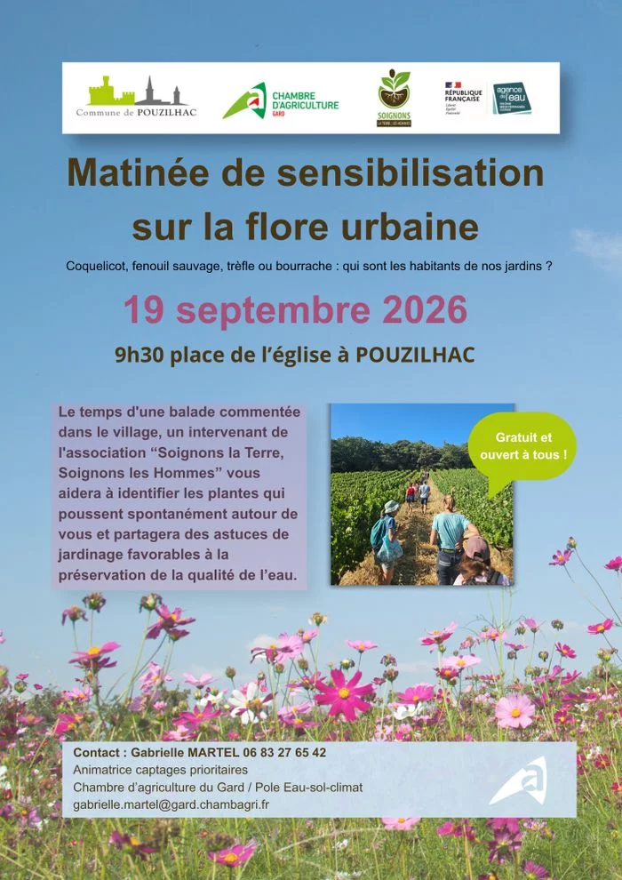 Matinée de sensibilisation sur la flore urbaine