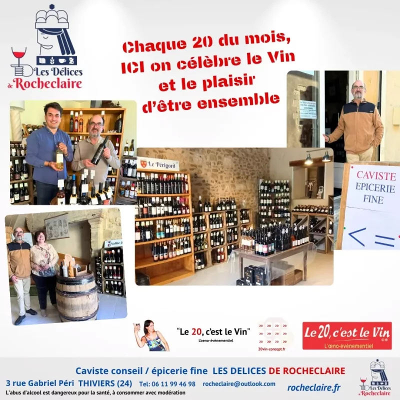 Le 20, c'est le vin
