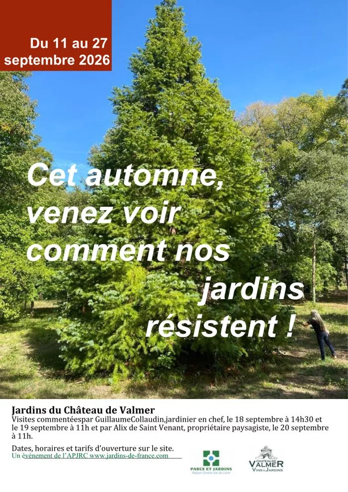 Cet automne, venez voir comment nos jardins résistent !
