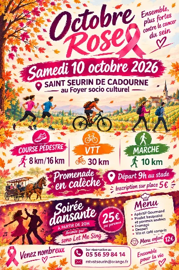 Octobre Rose 2026 à St-Seurin-de-Cadourne