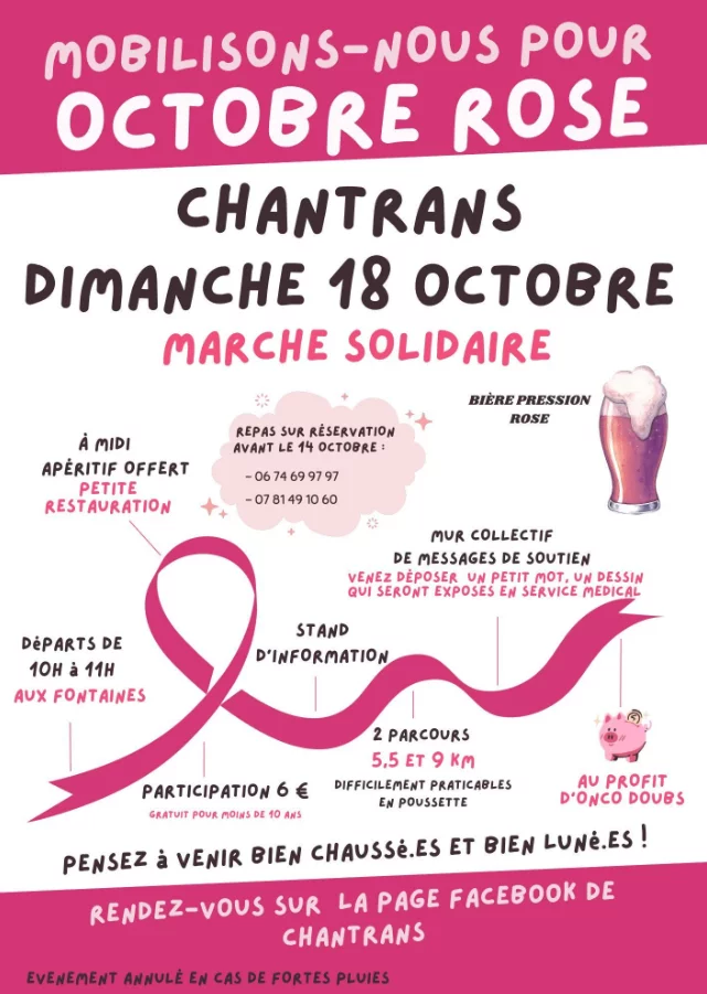 Marche solidaire pour Octobre Rose