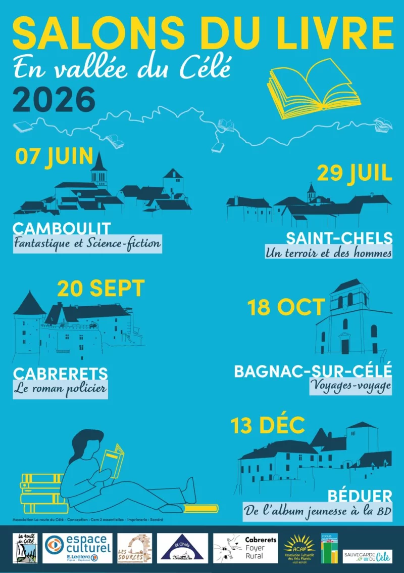 Salon du Livre en vallée du Célé à Bagnac-sur-Célé