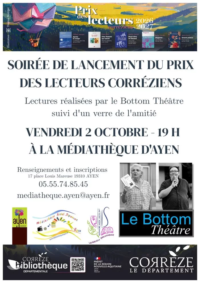 Soirée lancement prix des lecteurs corréziens