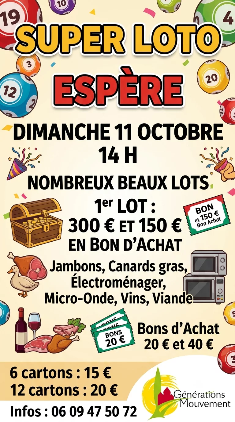 Super loto à Espère