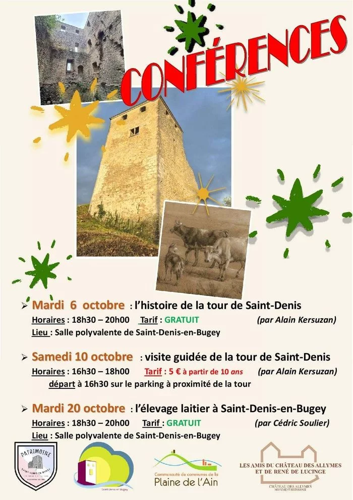 Conférences et visite à Saint-Denis-en-Bugey