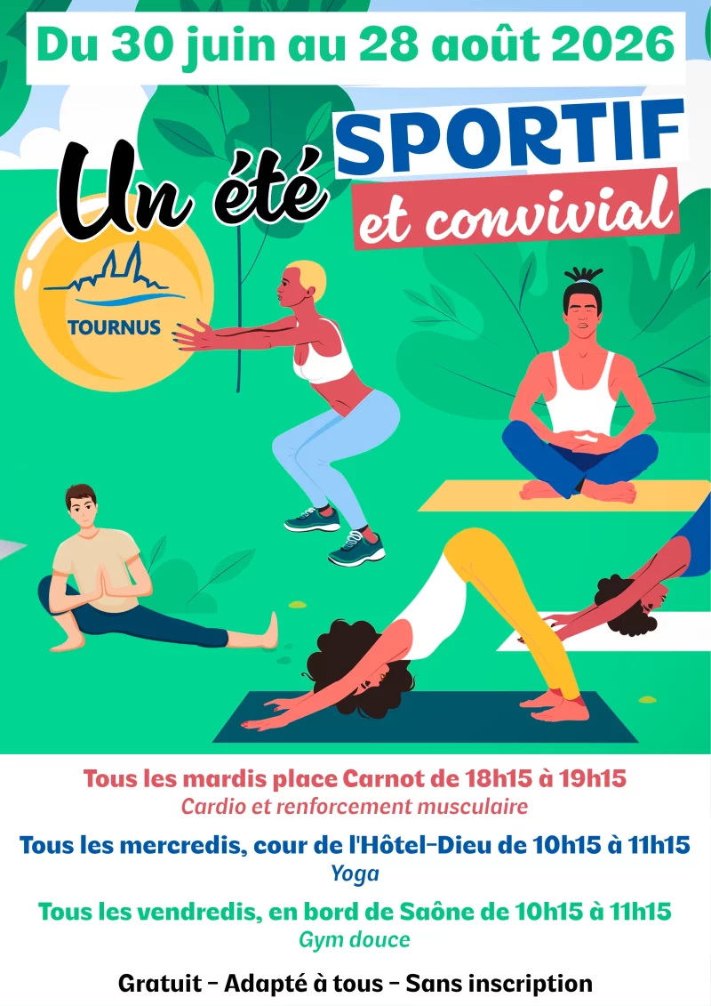 Un été sous le signe du sport, de la santé et de la convivialité à Tournus