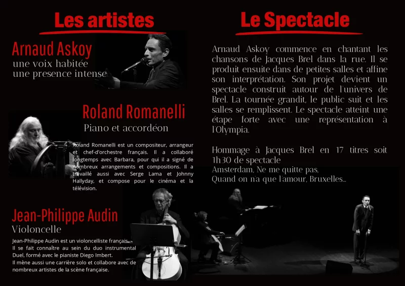 Spectacle Musical : La promesse BREL