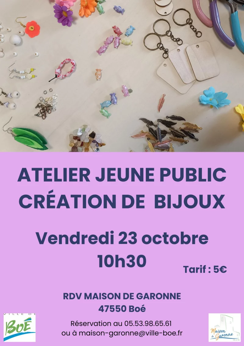 Atelier bijoux nature – jeune public